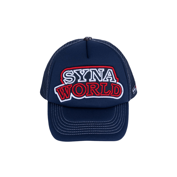 Syna World Syna Workwear Trucker Cap 'Navy/Tomato'