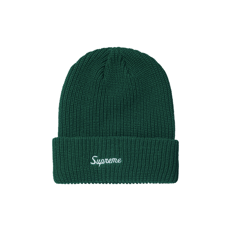 Supreme Loose Gauge Beanie 'Dark Green'