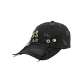 Glass Cypress Hanging Button Hat 'Black'