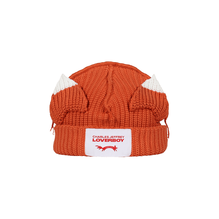 Charles Jeffrey Loverboy Chunky Ears Beanie 'Orange'