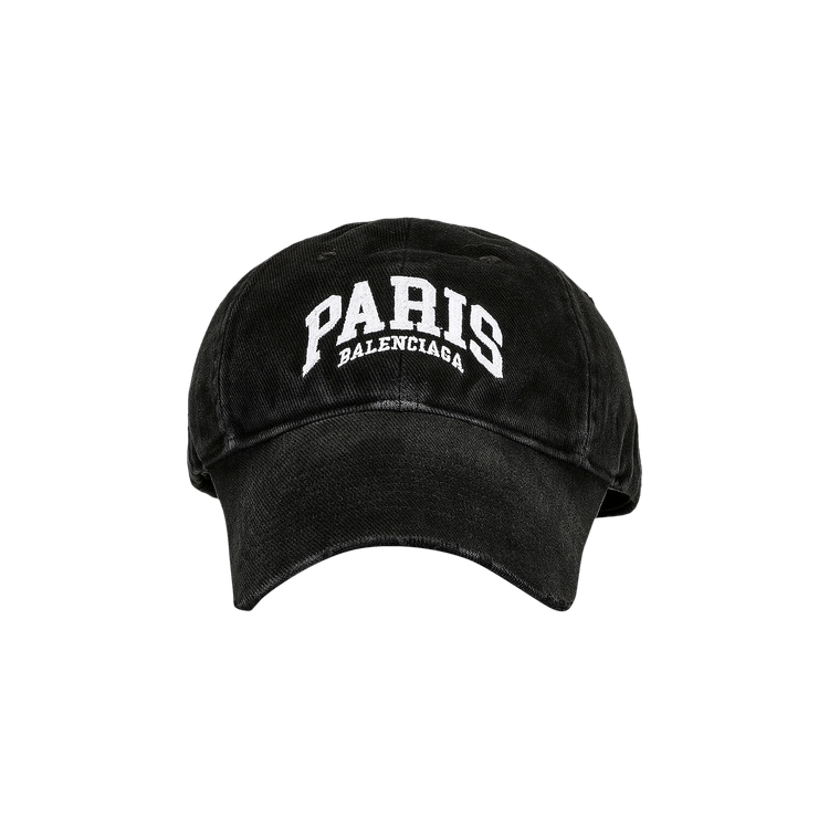 Balenciaga Paris Logo Baseball Cap 'Black'