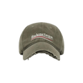 Balenciaga Political Campaign Distressed Cap 'Khaki/Multicolor'