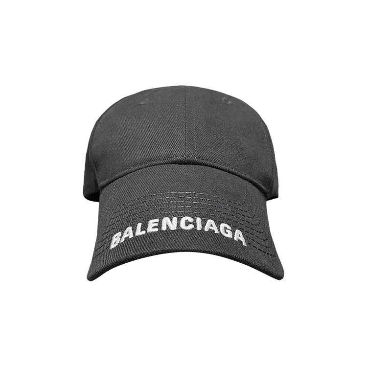 Balenciaga Logo Embroidered Cap 'Black'