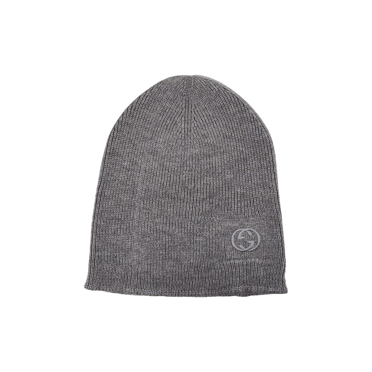 Gucci Wool Simple GG Logo Beanie 'Grey'