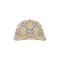 Gucci GG Raffia Effect Baseball Hat 'Blue/Beige'