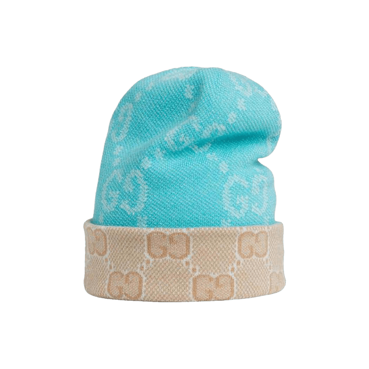 Gucci Reversible GG Wool Beanie 'Light Blue'