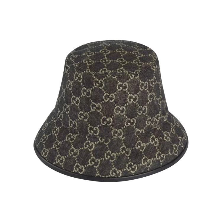 Gucci GG Denim Bucket Hat 'Black'