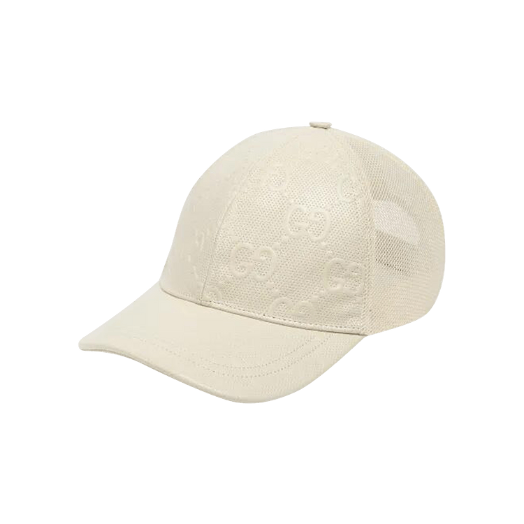 Gucci GG Embossed Baseball Hat 'White'
