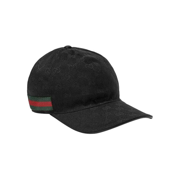 Gucci Original GG Canvas Baseball Hat With Web 'Black'