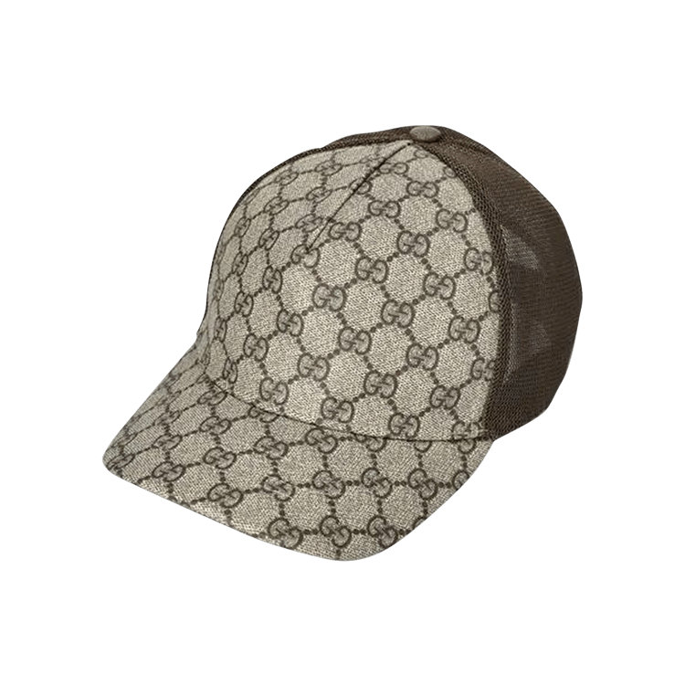 Gucci GG Supreme Baseball Hat 'Beige/Ebony'