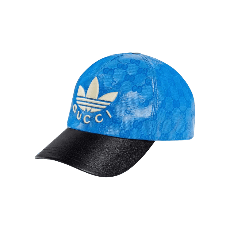 Gucci x adidas GG Allover Logo Cap 'Blue/Black'