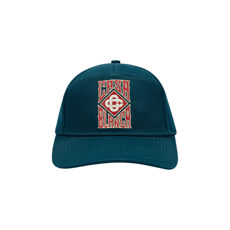 Casablanca Gothic Stacked Logo Hat 'Green'
