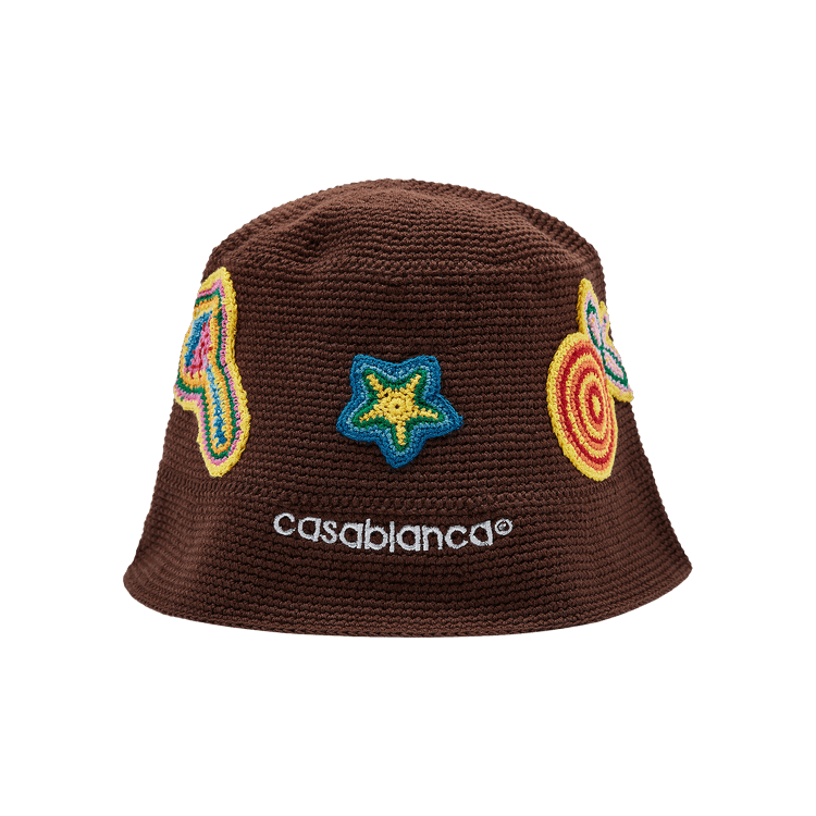 Casablanca Crochet Hat 'Brown'