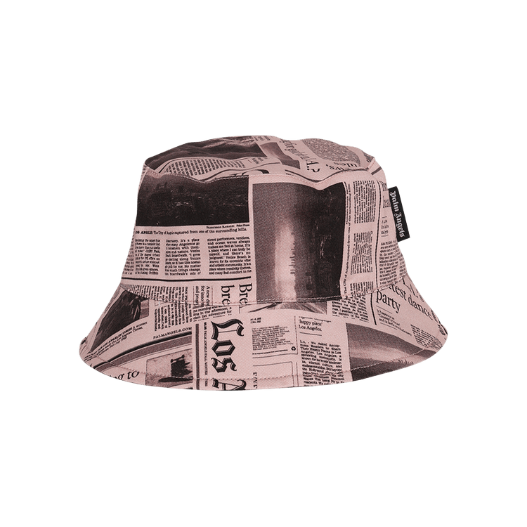 Palm Angels LA Times Reverse Bucket Hat 'Pink/Black'