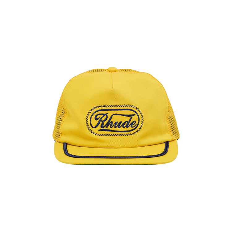 Rhude Patch Trucker Hat 'Yellow'