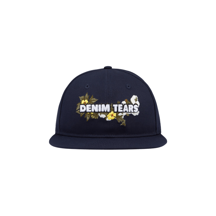 Denim Tears New Era Floral Logo Cap 'Navy'