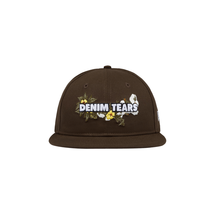 Denim Tears New Era Floral Logo Cap 'Brown'
