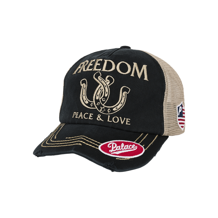 Palace Freedom Distressed Trucker 'Black'