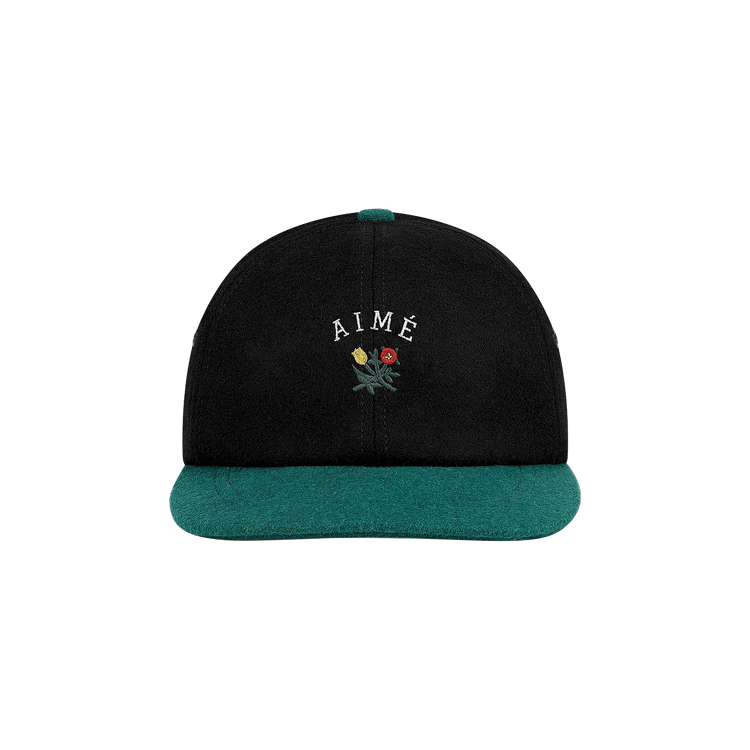 Aimé Leon Dore Wool Colorblock Crest Hat 'Jet Black'