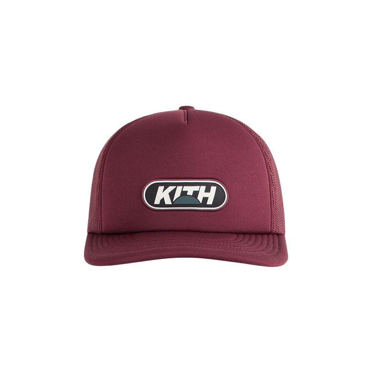 Kith Poly Foam Nolan Trucker Hat With Rubber Patch 'Magma'