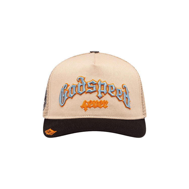 Godspeed Forever Trucker Hat 'Bone/Blue/Orange'