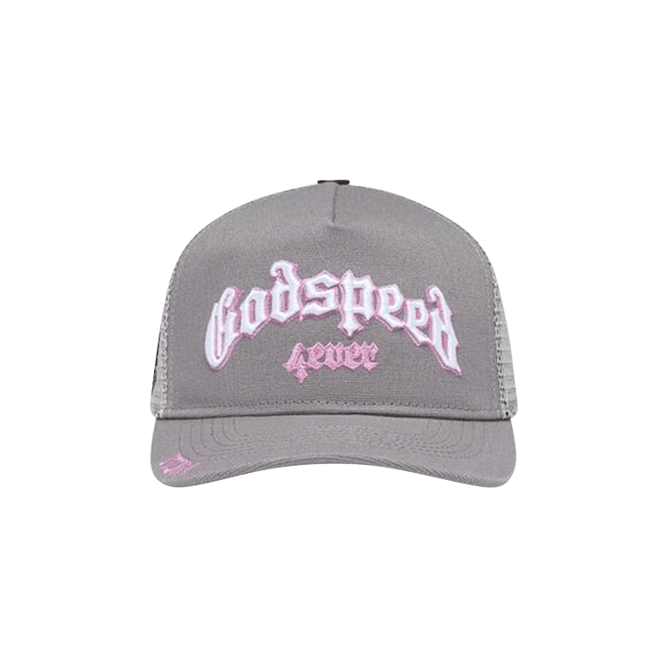 Godspeed Forever Trucker Hat 'Grey/Pink'