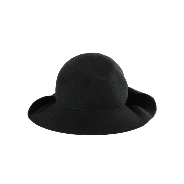 Yohji Yamamoto Draped Fedora Hat 'Black'