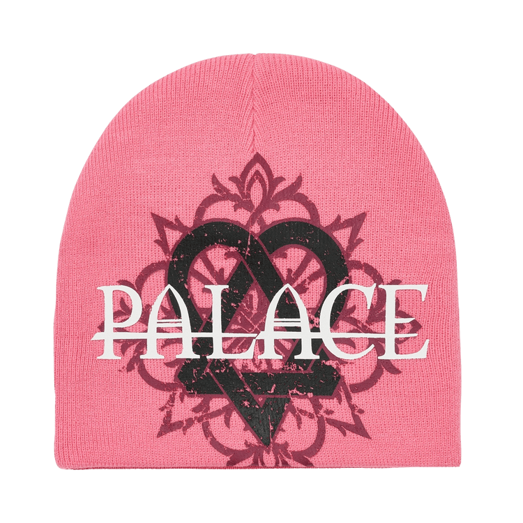 Palace Tri-Gram Nein Cuff Beanie 'Pink'
