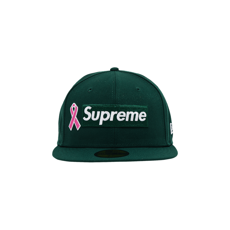 Supreme New Era Breast Cancer Awareness Box Logo 'Dark Green'