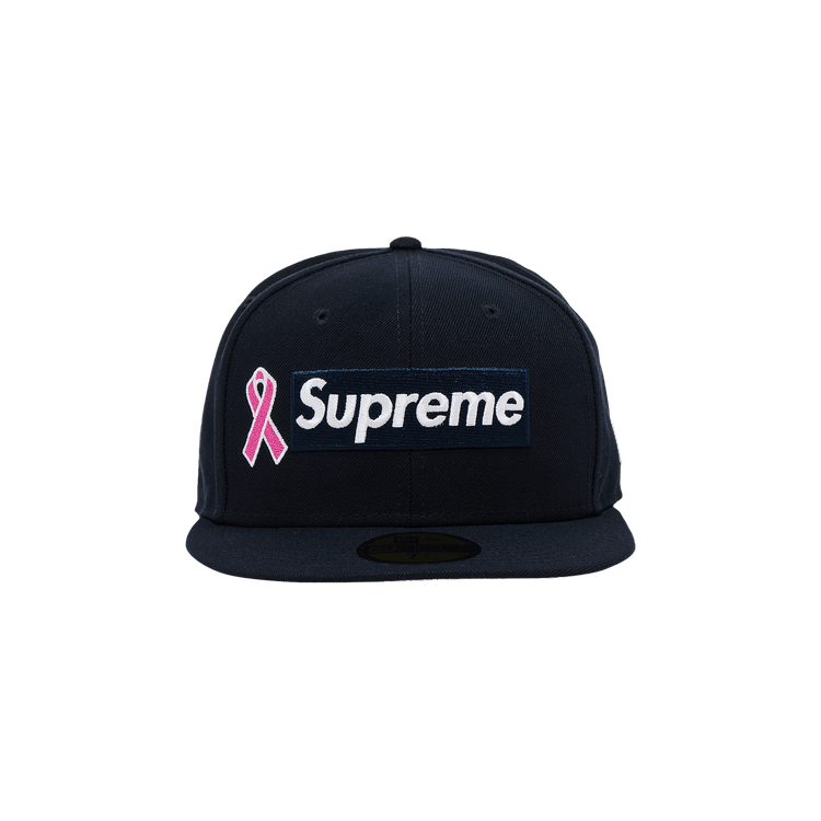 Supreme New Era Breast Cancer Awareness Box Logo 'Navy'
