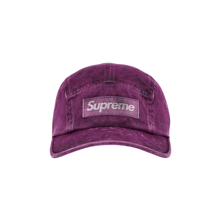 Supreme Overdyed Camp Cap 'Plum'