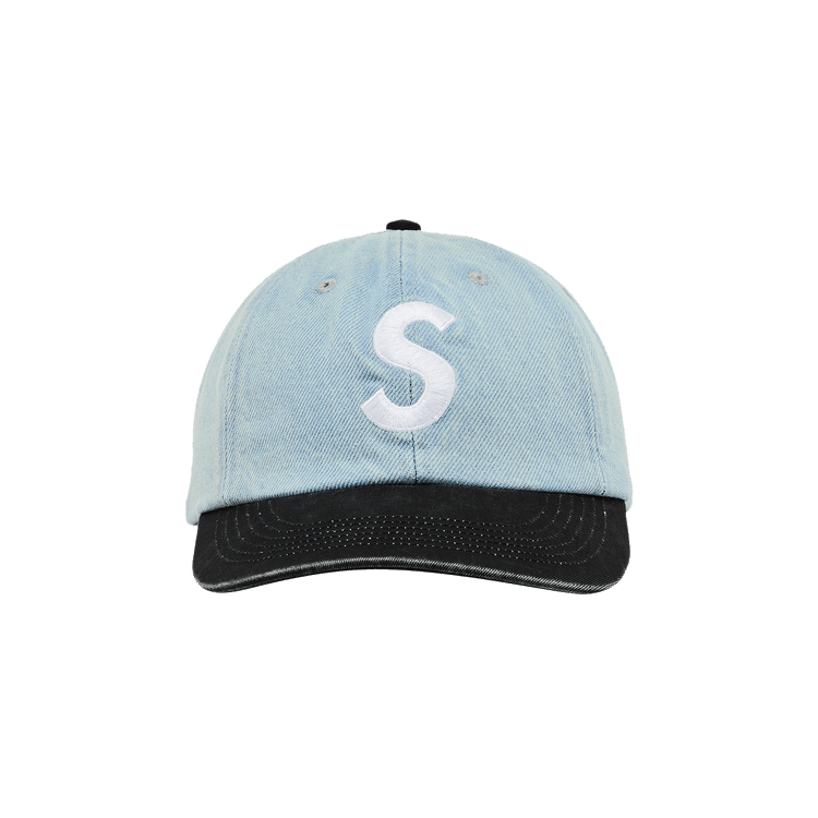 Supreme Pigment Coated 2-Tone S Logo 6-Panel 'Denim'