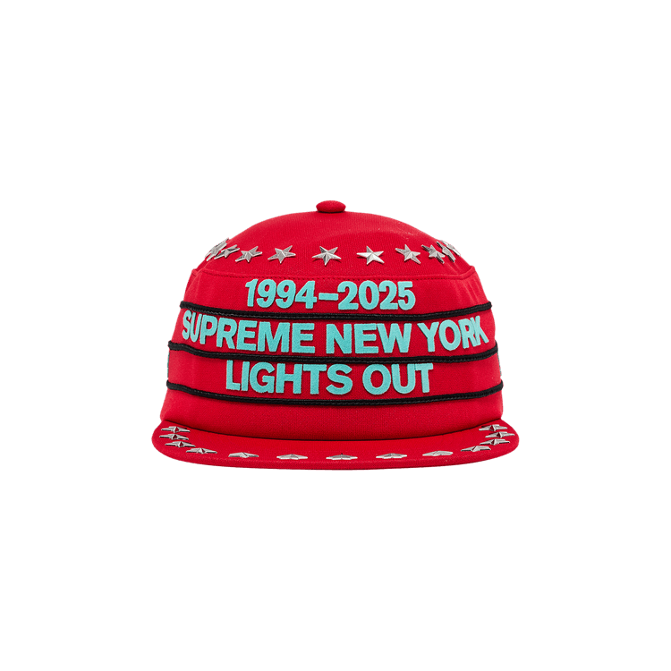 Supreme Stars Studded Pillbox Hat 'Red'