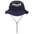 Denim Tears Cotton Floral Logo Bucket Hat 'Navy'