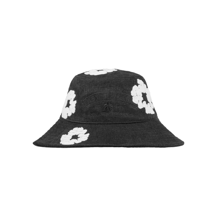 Denim Tears Denim Cotton Wreath Bucket Hat 'Washed Black'