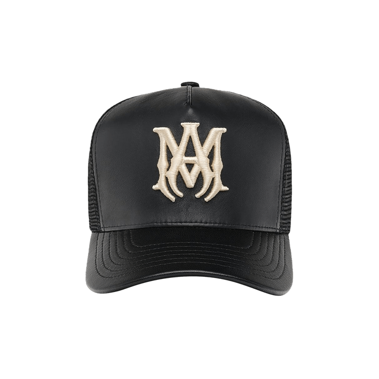Amiri Leather MA Trucker Hat 'Black'