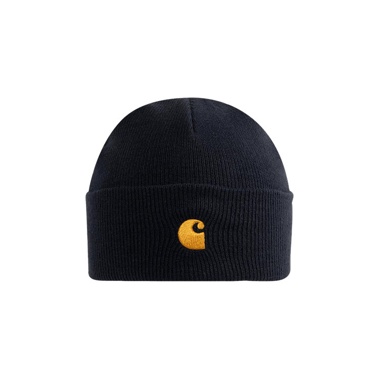 Carhartt WIP Chase Beanie 'Dark Navy/Gold'