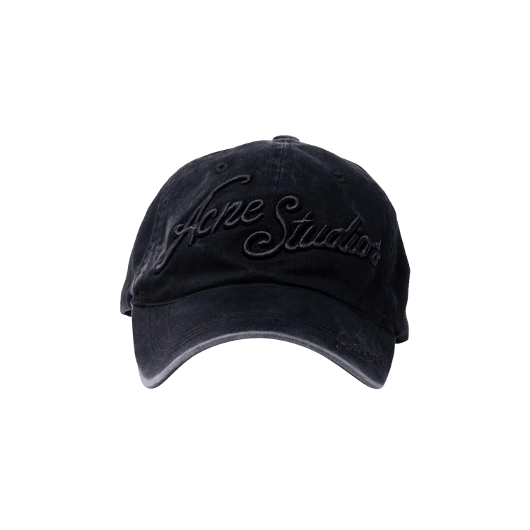 Acne Studios Tonal Script Logo Cap 'Black'
