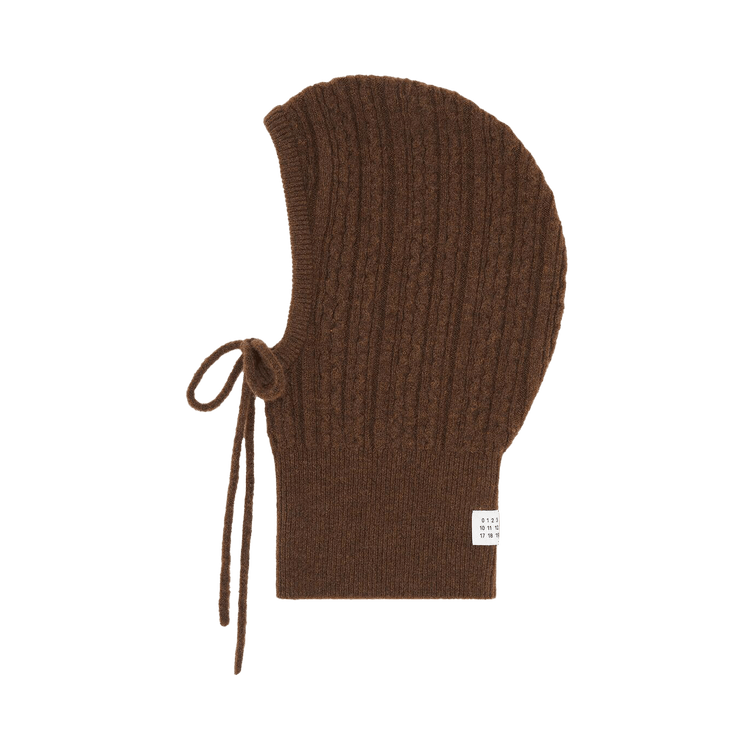 MM6 Maison Margiela Numeric Knit Scarf 'Brown'
