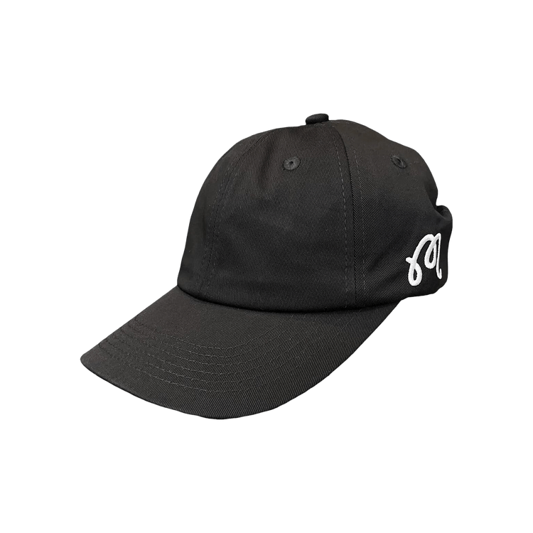 Malbon Washed Cotton Twill Hat 'Hat Black'