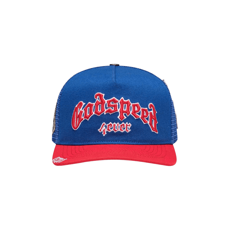 Godspeed Forever Trucker Hat 'Blue Red'