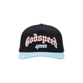 Godspeed Forever Trucker Hat 'Black Light Blue Orange'