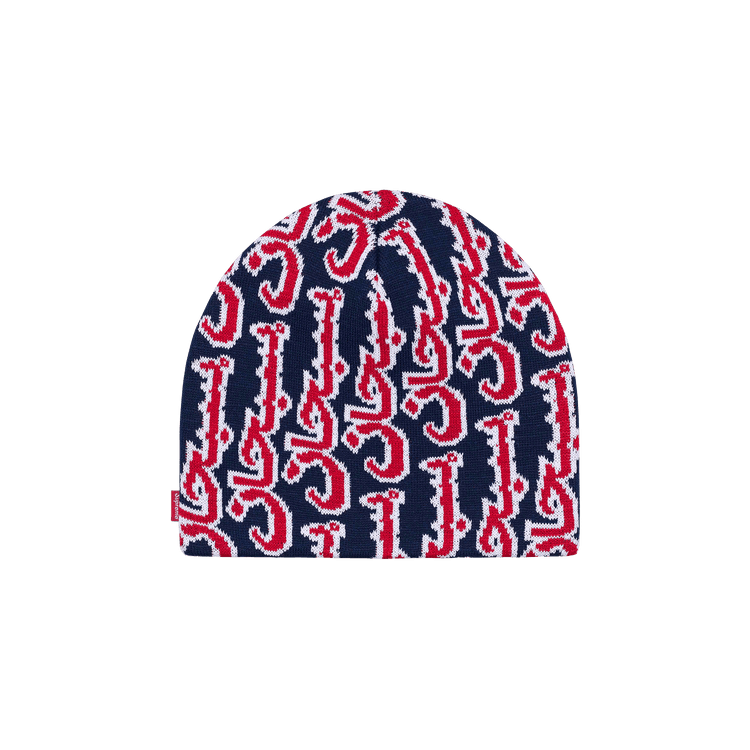 Supreme Arabic Jacquard Beanie 'Navy'