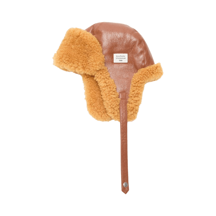 Acne Studios Shearling Hat 'Rust Brown'