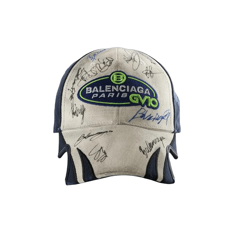 Balenciaga Scribble Cap 'Dirty White/Blue'