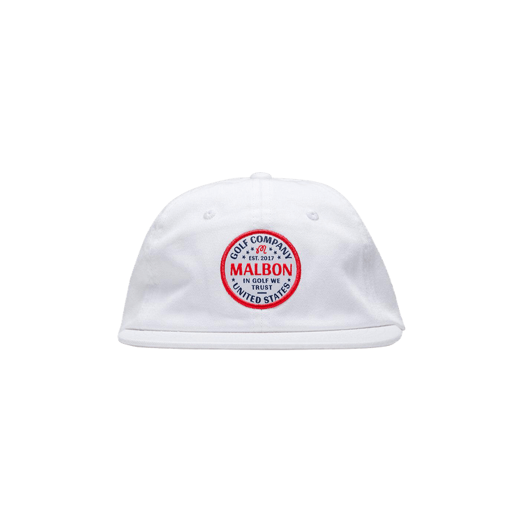 Malbon In Golf We Trust Painters Hat 'White'