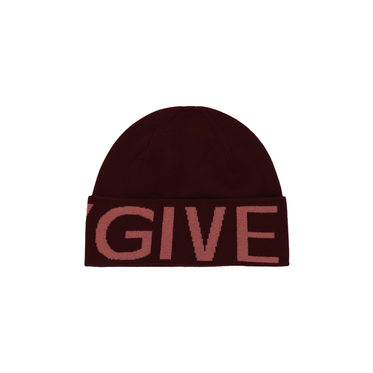 Givenchy Jacquard Logo Beanie 'Burgundy'