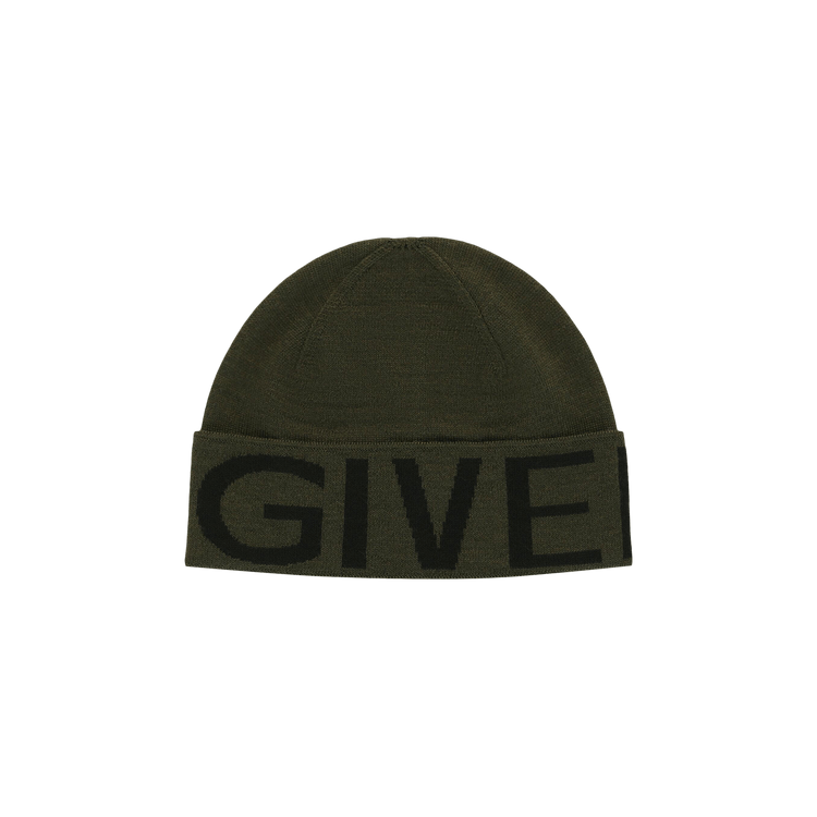 Givenchy Jacquard Logo Beanie 'Khaki Multi'