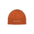 Givenchy Ribbed Embroidered Logo Beanie 'Ivory Orange'