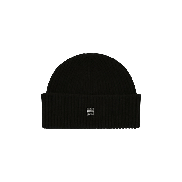 Givenchy Ribbed Wool-Blend Beanie 'Black'